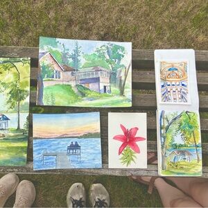 Watercolor Art Print Set
